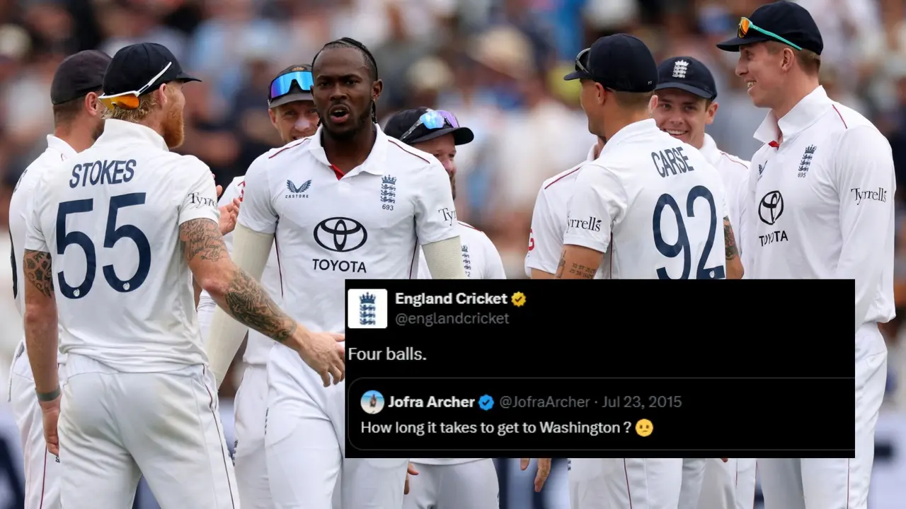 IND vs ENG: England Brutally Troll Washington Sundar By Using an Old Jofra Archer Social Media Post Jofra Archer Washington Sundar