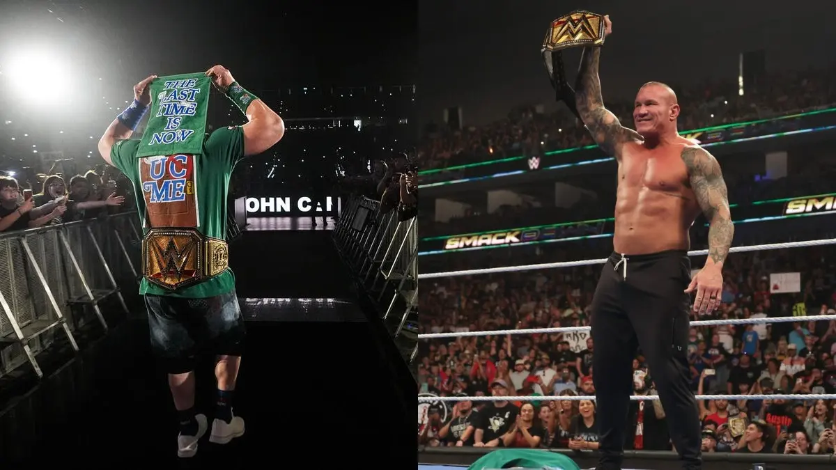 John Cena and Randy Orton during WWE SmackDown