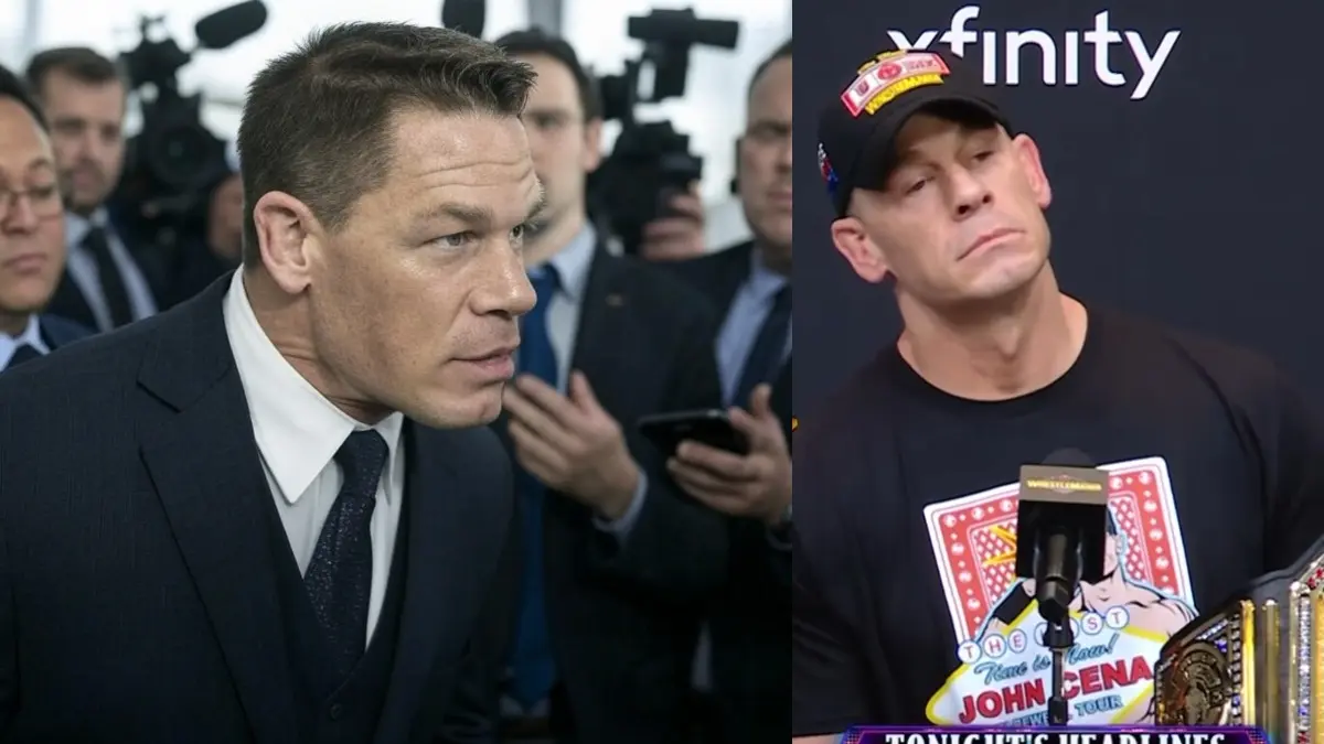 John Cena argues with journalist after WrestleMania 41
