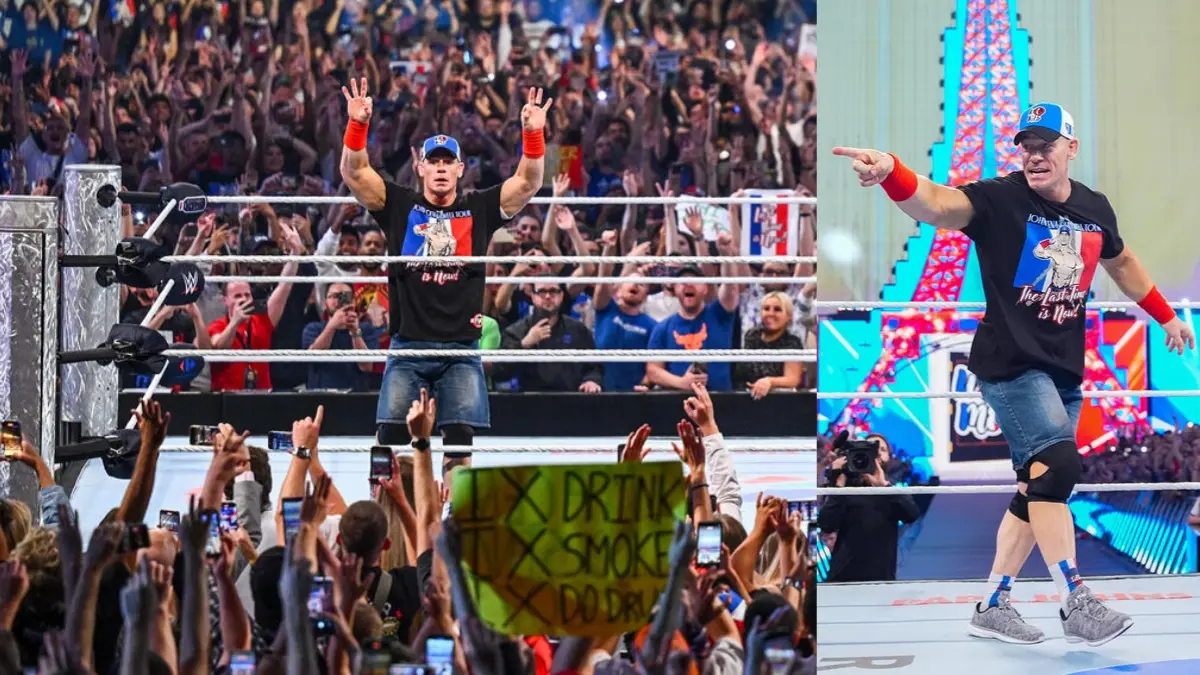 WWE Fans In Paris Give The Loudest Pop To John Cena, WWE Star Receives Rousing Reception As He Enters París La Défense Arena | WATCH John Cena during Clash In Paris