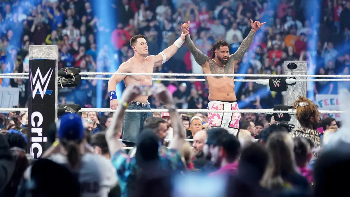 Jey Uso Opens Up On The Memorable Post-Match Moment With John Cena After Shocking Win At Royal Rumble 2025 John Cena, Jey Uso