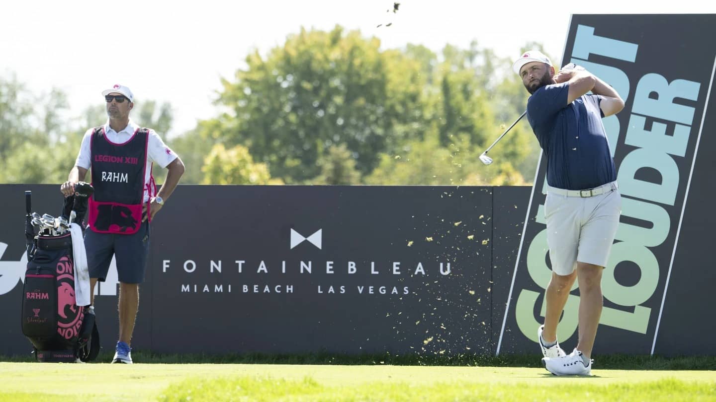 Jon Rahm moves closer to LIV points title with a 64 to take the lead in ...
