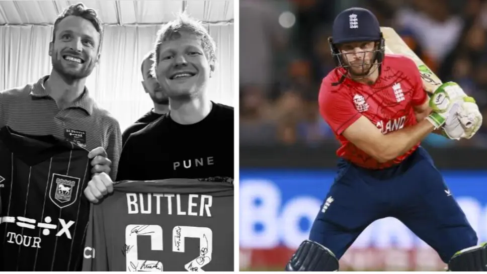 England Captain Jos Buttler Meets With Singer Ed Sheeran, Puts Out Heartwarming Post Following Jersey Exchange Jos Buttler and Ed Sheeran