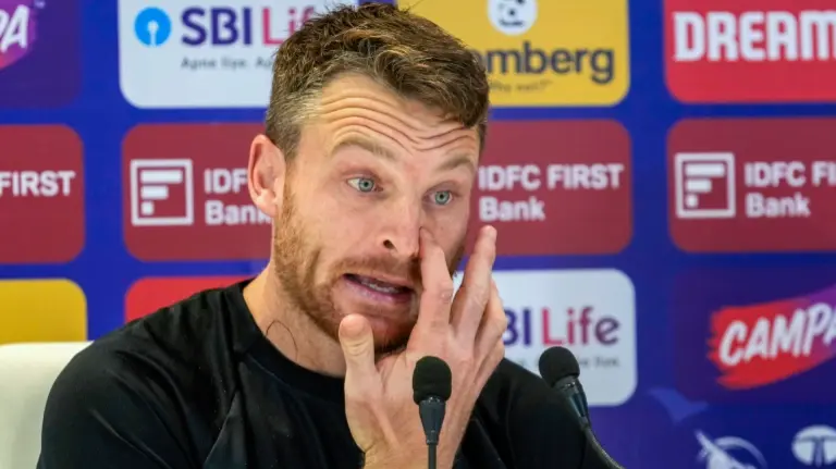 Jos Buttler attends a press conference ahead of India vs England 2nd T20I