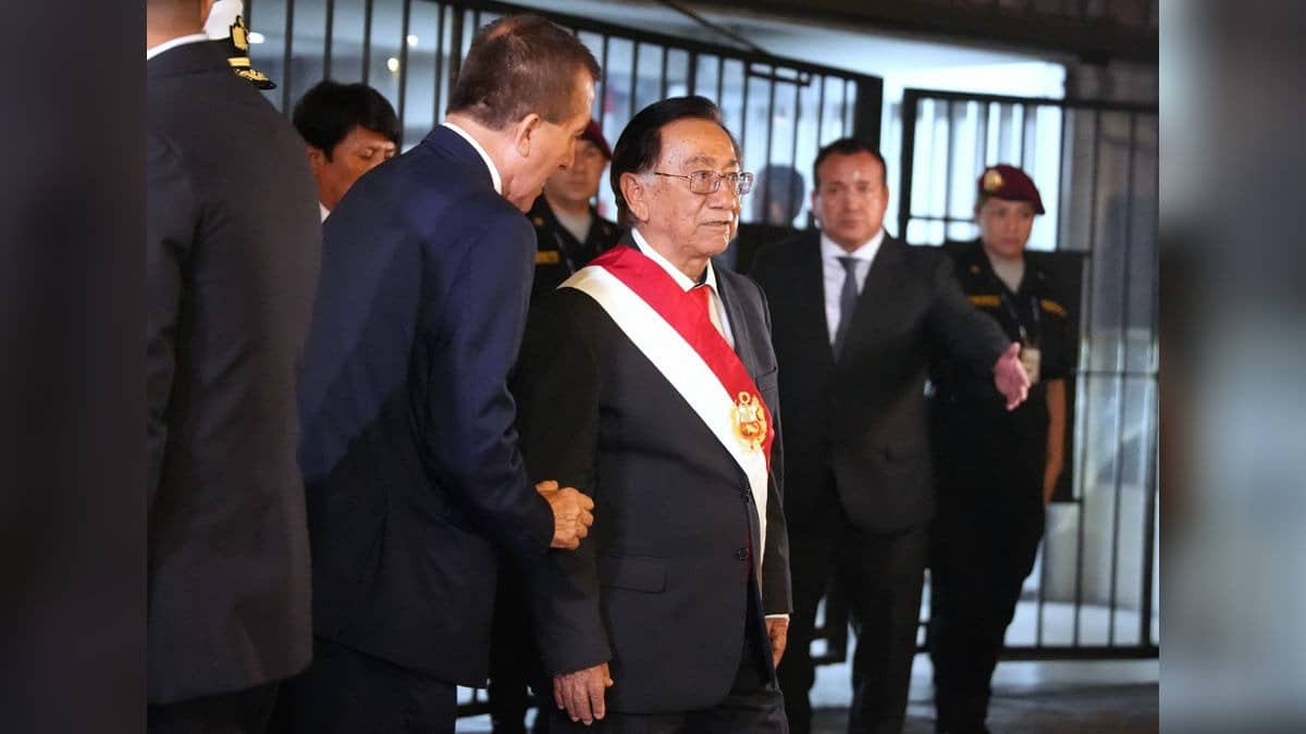 José María Balcázar becomes Peru's eighth president in a decade