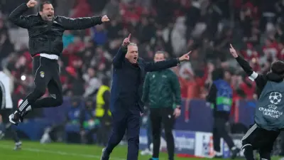 UEFA Champions League Playoffs Draw: Teams, Format, Date, Live Streaming And Everything You Need To Know Jose Mourinho celebrates Benfica's last-gasp goal