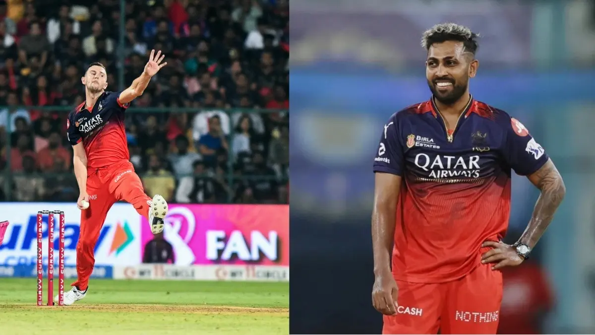 Ahead Of PBKS vs RCB Clash In IPL 2025 Qualifier 1, Tom Moody Hopeful Royal Challengers Bengaluru To Play Both Josh Hazlewood and Nuwan Thusara Josh Hazlewood and Nuwan Thusara in action in the IPL 2025