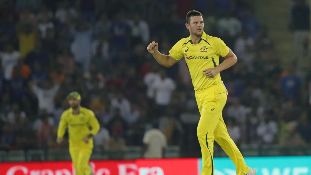 Australia Skipper Mitchell Marsh Provides Fitness Update On Josh Hazlewood Ahead Of ICC T20 World Cup 2026 Josh Hazlewood in action