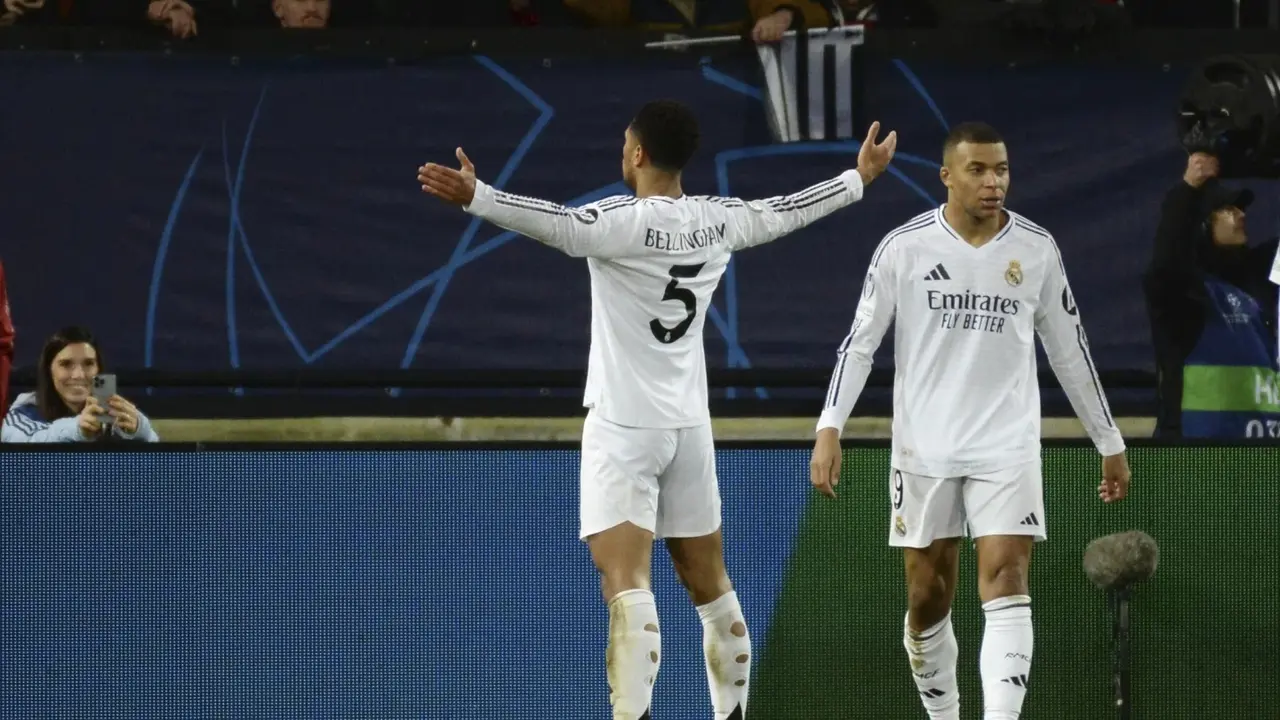 Jude Bellinghan and Kylian Mbappe