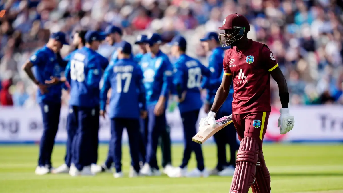 West Indies Endure Continued Struggles In England as ICC Sanctions Them For Breach of Code In First ODI Match Justin Greaves