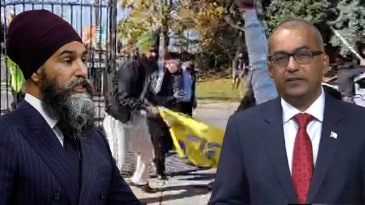 justin trudeau mp chandra arya enraged after attack on hindu temple in canada