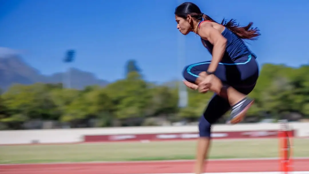 Jyothi Yarraji Clinches 60m Hurdles Gold With National Record Time Of 8.04 Seconds Jyothi Yarraji during training