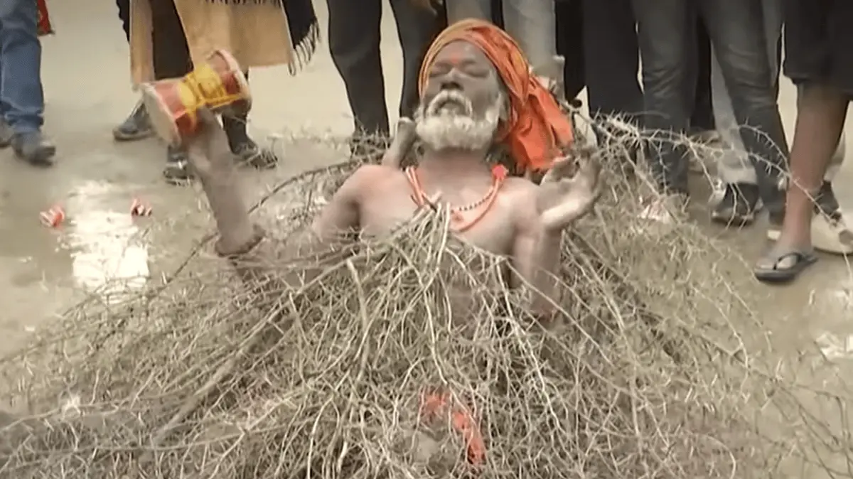From Kaante Wale Baba To Ambassador Baba: Meet The Viral Babas Of Maha Kumbh Mela 2025 Kaante Wale Baba
