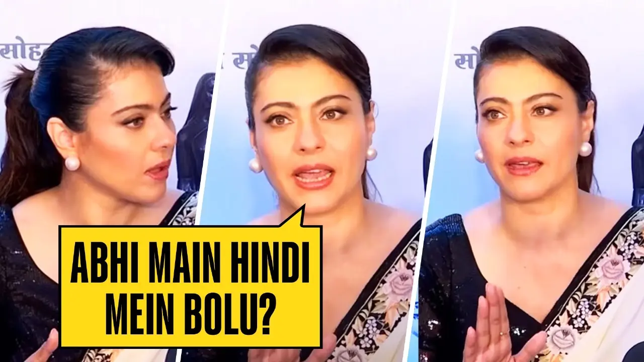 Kajol Snaps At Paparazzo at Maharashtra State Film Awards 2025