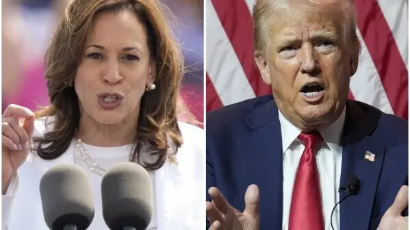 Kamala Harris and Donald Trump