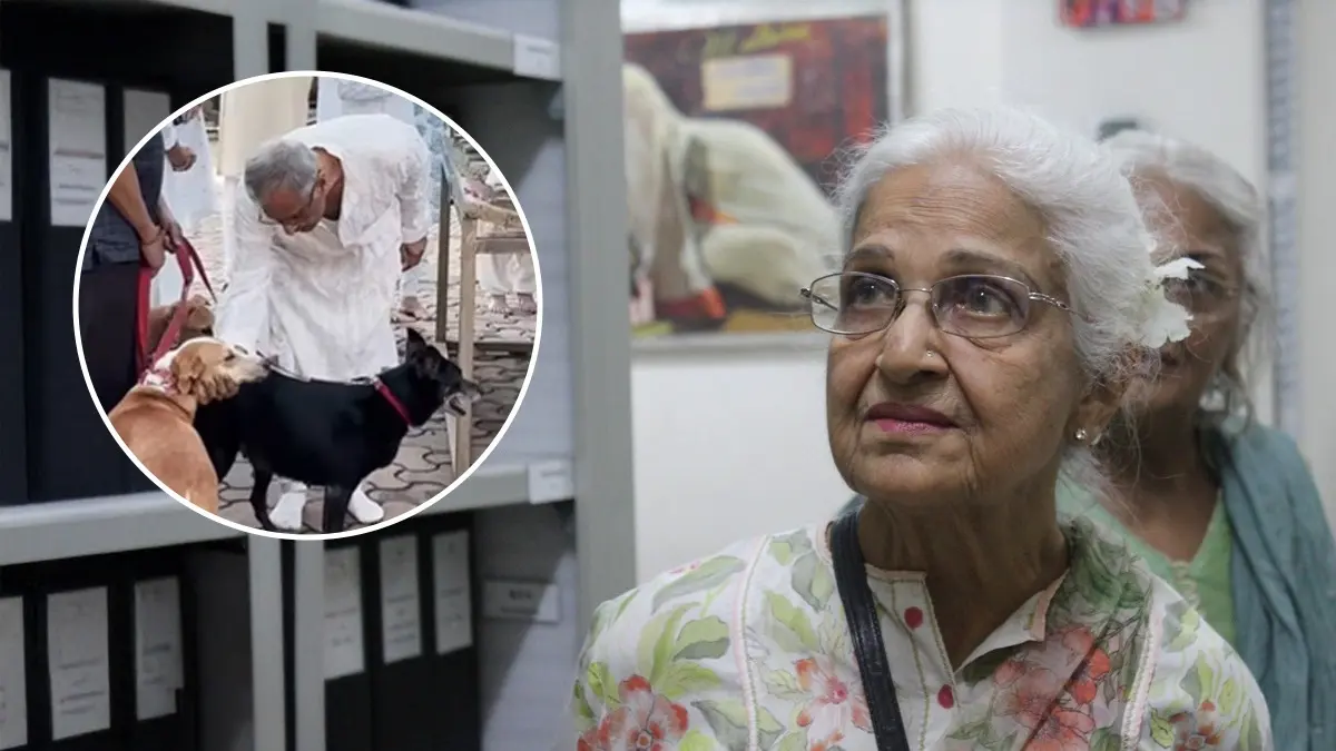 No Celeb Fare At Kamini Kaushal's Funeral, Only Her Foster Dogs Bid Her Farewell, Netizens Say 'Sad Reality Of Bollywood' Kamini Kaushal died aged 98 at her residence in Mumbai
