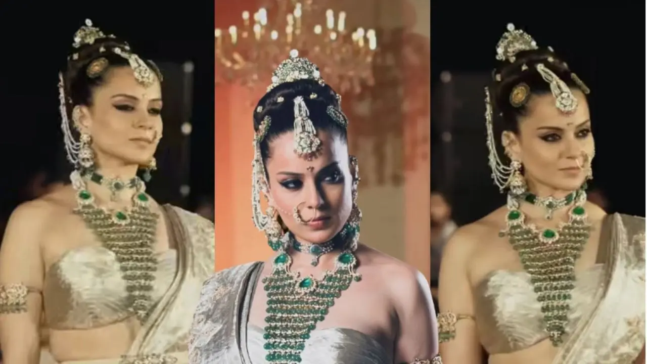 After 3 Year Hiatus, Kangana Ranaut Turns Showstopper, Brings Royalty To Ramp For Rahul Luthra | Watch Kangana Ranaut