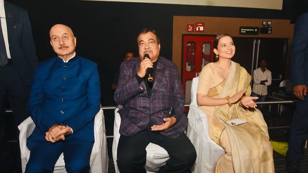 kangana Ranaut Anupam Kher Nitin Gadkari