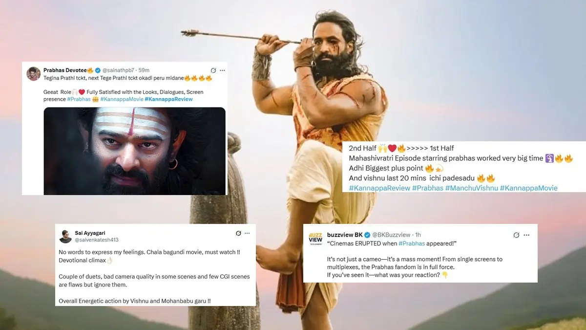 Kannappa X Review: Prabhas' Cameo Steals The Limelight From Vishnu Manchu, Netizens Suggest Epic Saga 'Worth-Watching After Second Half' Kannappa X Review