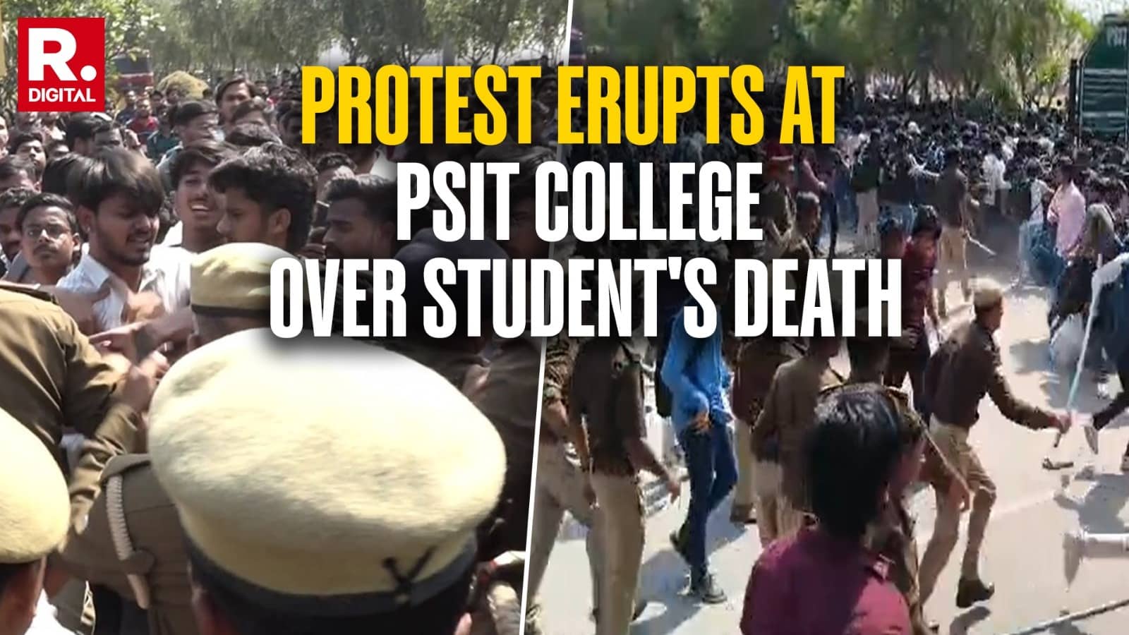 Kanpur Campus Tragedy: Student Dies In JCB Collision, Angry Protesters Clash With Police, Face Lathicharge