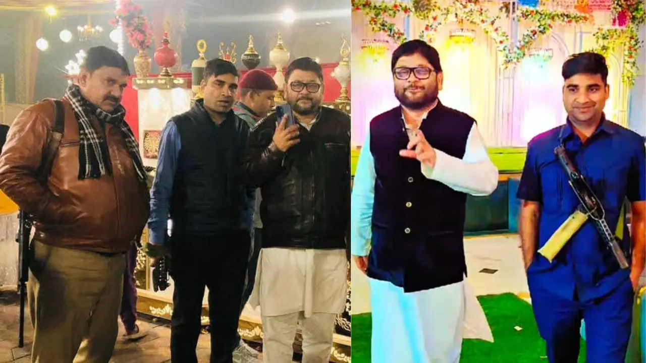 खलनायक फिल्म का गाना, राजकुमार का डायलॉग और फुल भौकाल... कानपुर पुलिस ने वांटेड क्रिमिनल को दे रखी सुरक्षा, गनर के साथ खूब बना रहा रील kanpur news bjp leader and wanted criminal aqeel khan arrest warrant issue police give security make reels