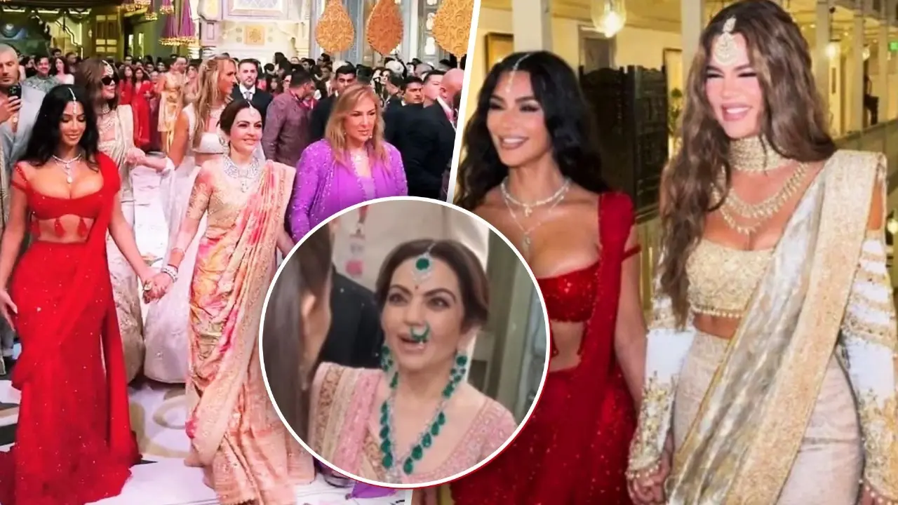 Kardashian sisters at Anant Ambani and Radhika Merchant's wedding
