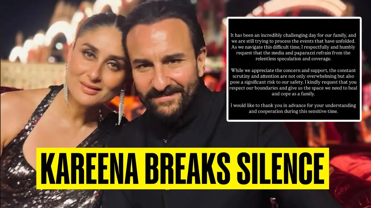Respect Our Boundaries: Kareena Kapoor Issues First Statement As Saif Ali Khan Recovers In ICU After Knife Attack Kareena Kapoor breaks silence on Saif Ali Khan's attack