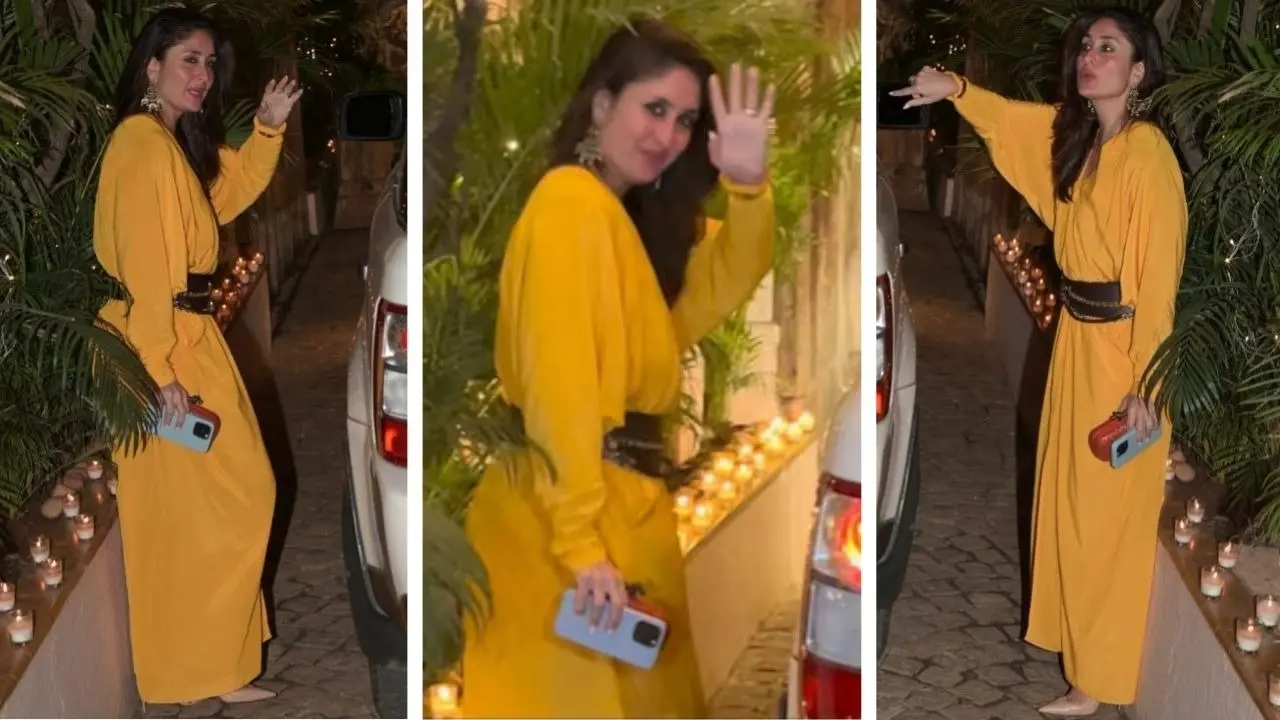 Kareena Kapoor Slays In Bohemian Chic Kaftan Dress Worth ₹1.75 Lakh At Sonam Kapoor's Birthday Bash Kareena Kapoor Slays In Bohemian Chic Kaftan Dress Worth ₹1.75 Lakh At Sonam Kapoor's Birthday Bash