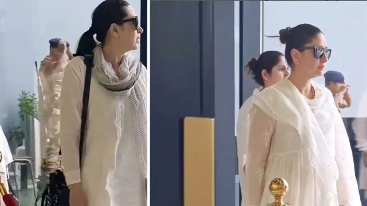 Karisma Kapoor, Kareena Kapoor-Saif Ali Khan Pay Last Respects To Sunjay Kapur At Prayer Meet Karisma Kapoor, Kareena Kapoor at Sunjay Kapur's prayer meet