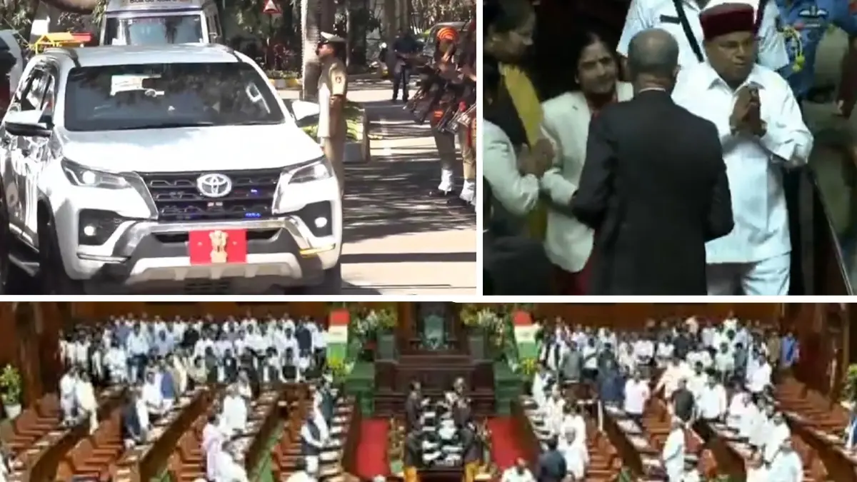 Karnataka Assembly Showdown: Governor Tables Speech, Walks Out Without Reading It; CM Siddaramaiah calls it ‘violation of Constitution’
