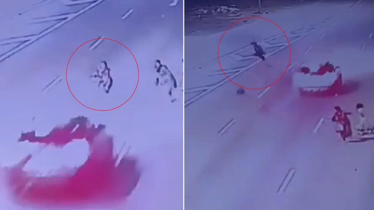 Karnataka Hit-and-Run: Woman Killed After Speeding Car Flings Her in Air And Flees, Horrifying CCTV Visuals Emerge Karnataka Hit-and-Run