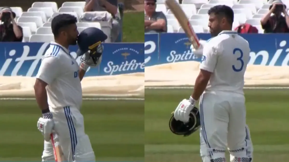 Karun Nair Celebrates His Double Century