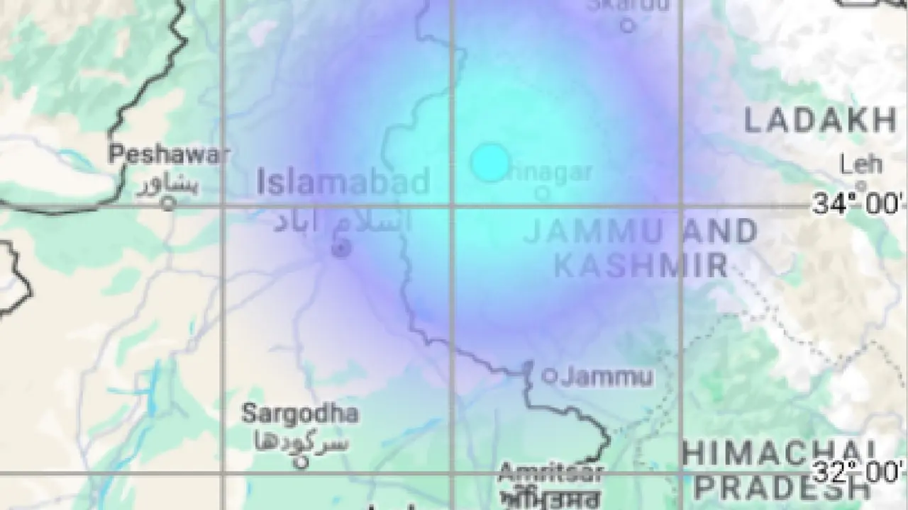 Earthquake strikes Jammu and Kashmir