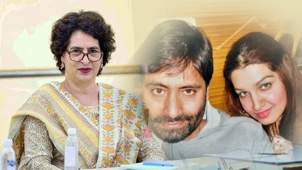 Kashmiri Separatist Yasin Malik's Wife Writes to Priyanka Gandhi Vadra, Urging Intervention in His Death Sentence
