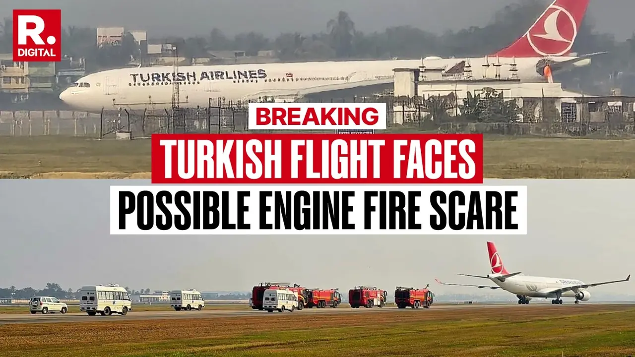 Kathmandu–Istanbul Turkish Airlines Flight With 236 On Board Makes Emergency Landing in Kolkata Over Engine Fire Kathmandu–Istanbul Turkish Airlines Flight With 236 On Board Makes Emergency Landing in Kolkata Over Engine Fire
