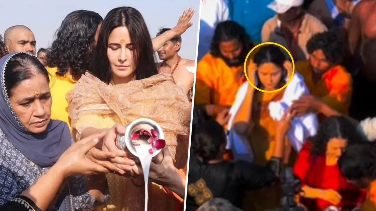 Internet Worried For Katrina Kaif's Safety As Viral Drone Footage From Her Maha Kumbh Visit Surfaces: Akeli Hoti Toh... Katrina Kaif arrived in Prayagraj on Feb 24