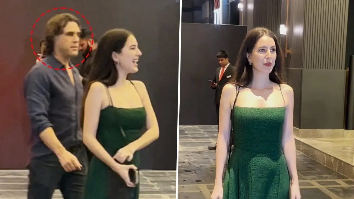 Katrina Kaif's Family Arrives In Mumbai Before Her Due Date? Actress' Elder Brother Sebastian Steps Out With Isabelle Kaif | Photos Katrina Kaif's brother Sebastian snapped with Isabelle Kaif