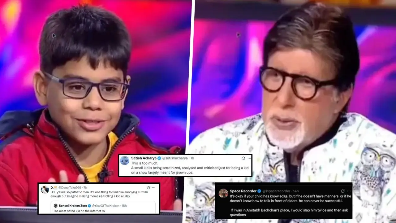 KBC 17: Netizens Defend 10-year-old Ishit Bhatt After He Faces Flak For 'Misbehaviour' With Amitabh Bachchan