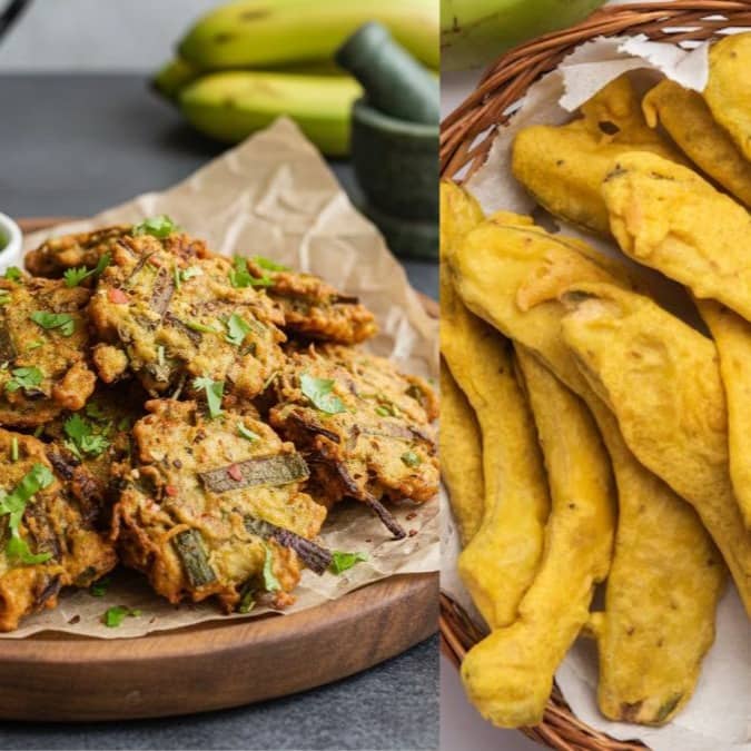 Kele Ke Chilke Pakode Recipe
