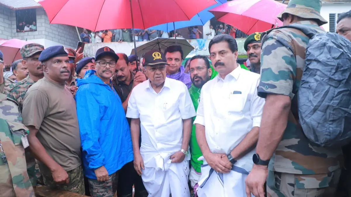 Kerala CM Pinarayi Vijayan visits landslide-affected Chooralmala in Wayanad