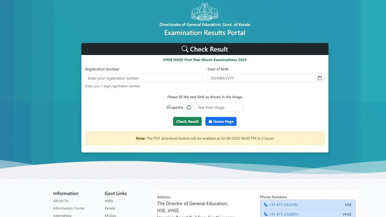 Kerala DHSE Plus One Results Image