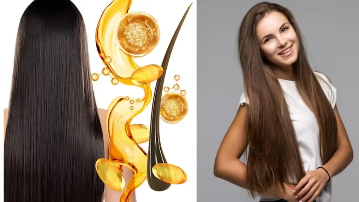 keratin treatment at home using egg and aloe vera gel on hair and scalp to give protein to make them straight 