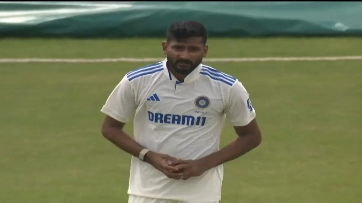 Khaleel Ahmed Runs Through England Lions With Spectacular Four-Wicket Haul, Puts India A In Command In 2nd Unofficial Test Khaleel Ahmed in action for India A