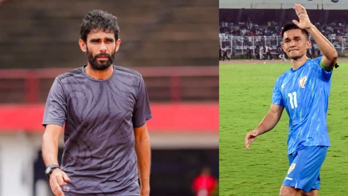 Khalid Jamil and Sunil Chhetri
