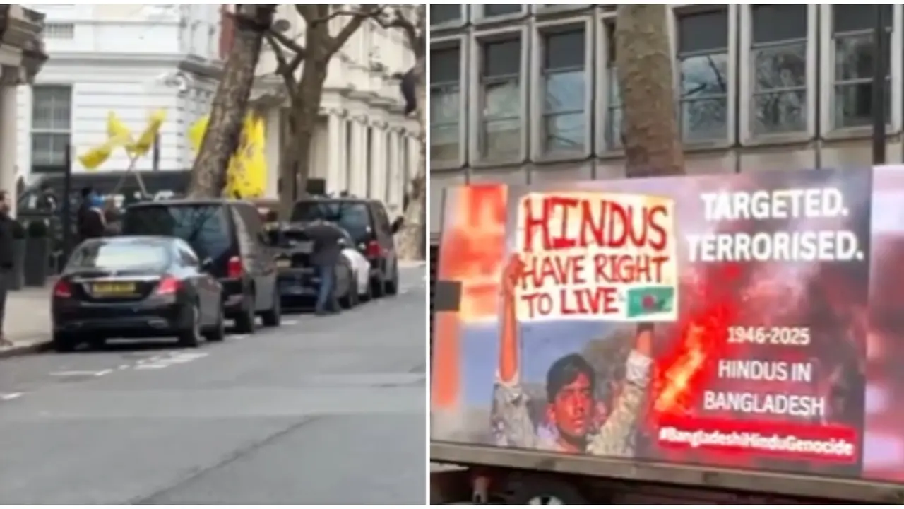 Khalistanis Disrupt Hindus' Protest Outside Bangladesh High Commission In UK | WATCH