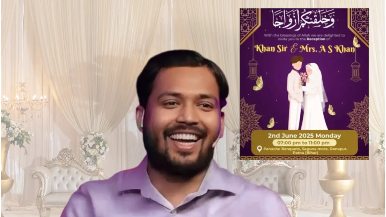 Khan Sir Is Married! Who Is His Wife and When Is the Reception?