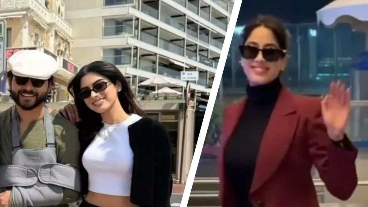 Khushi Kapoor and Shikhar Pahariya at Cannes 2025