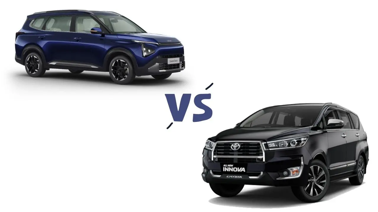 Kia Carens Clavis (HTX) vs Toyota Innova Crysta (GX)