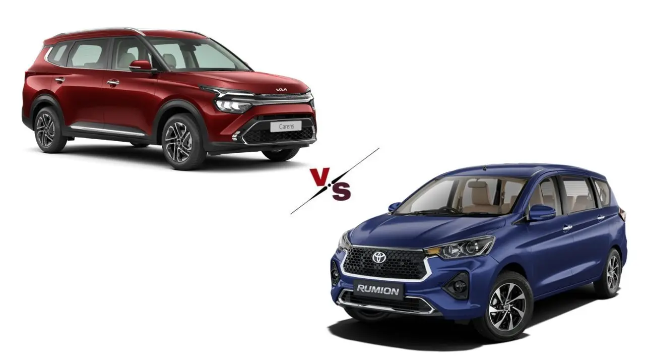Kia Carens vs Toyota Rumion - Best MPV under ₹15 Lakh, Which One Should You Pick? Kia Carens vs Toyota Rumion
