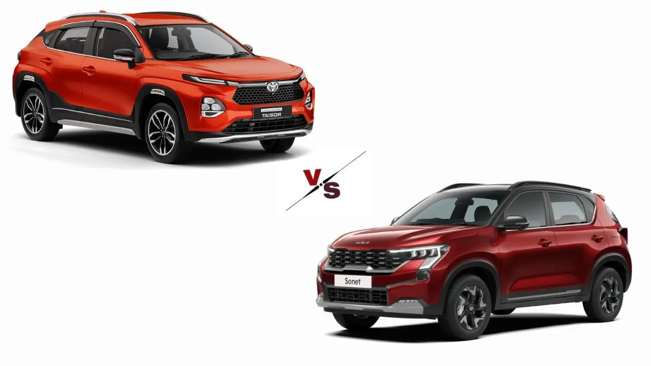 Kia Sonet vs Toyota Taisor - Best Sub-4m Compact SUV, Which One to Opt Under ₹12 Lakh? Kia Sonet vs Toyota Taisor